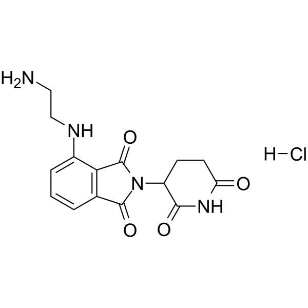 Pomalidomide-C2-NH2 hydrochloride(Synonyms: Cereblon Ligand-Linker Conjugates 15 hydrochloride)