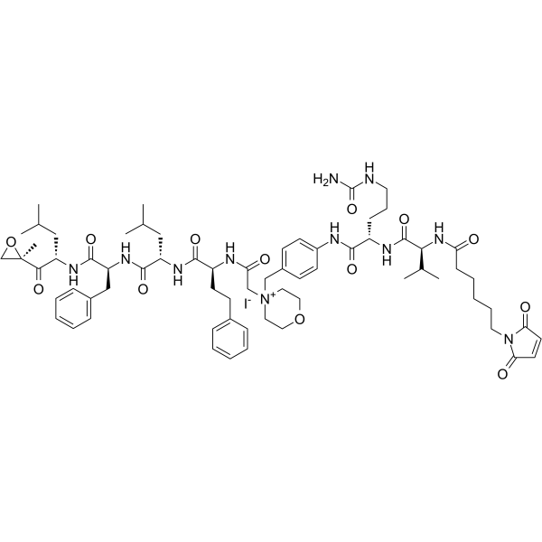 MC-Val-Cit-PAB-carfilzomib iodide Chemical Structure MC-Val-Cit-PAB-carfilzomib iodide