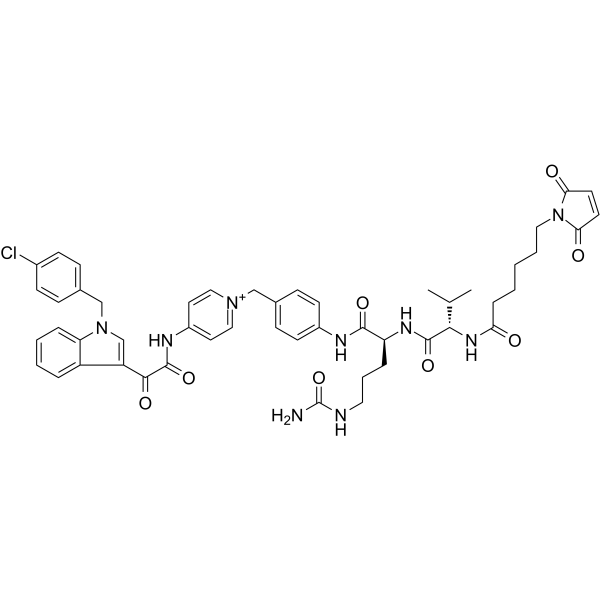 MC-Val-Cit-PAB-Indibulin Chemical Structure MC-Val-Cit-PAB-Indibulin