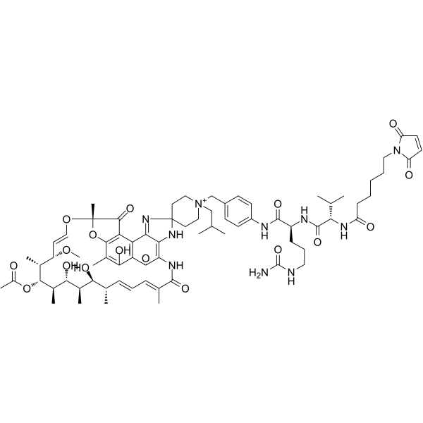 MC-Val-Cit-PAB-rifabutin Chemical Structure MC-Val-Cit-PAB-rifabutin