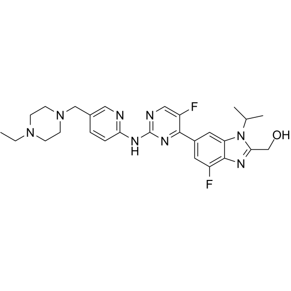 Abemaciclib metabolite M20 Chemical Structure Abemaciclib metabolite M20(Synonyms: LSN3106726)
