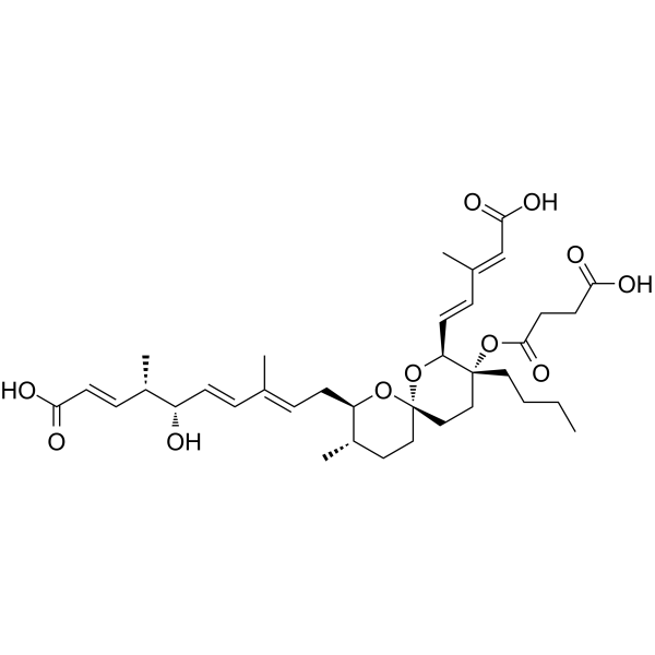 Reveromycin A Chemical Structure Reveromycin A(Synonyms: 雷弗霉素A)