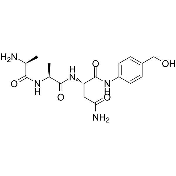 Ala-Ala-Asn-PAB Chemical Structure Ala-Ala-Asn-PAB