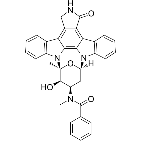 O-Desmethyl Midostaurin(Synonyms: CGP62221;  O-Desmethyl PKC412)