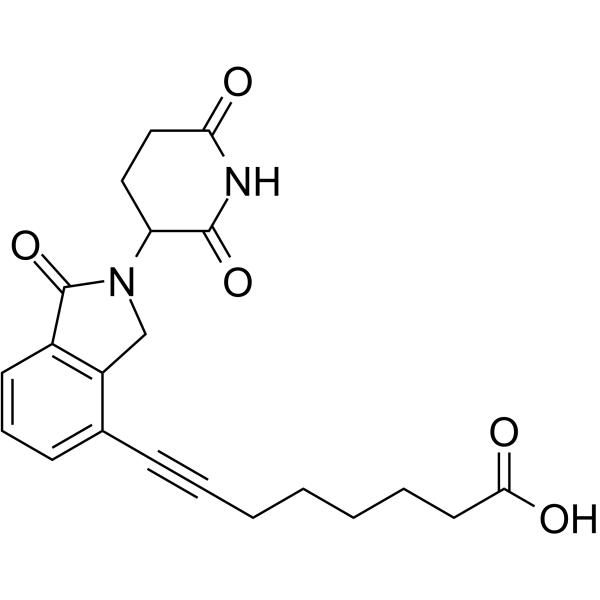 Lenalidomide-acetylene-C5-COOH(Synonyms: Cereblon ligand-linker Conjugate)