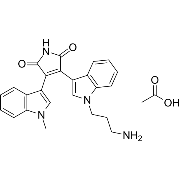 Bisindolylmaleimide VIII acetate(Synonyms: Ro 31-7549 acetate; Bis VIII acetate)