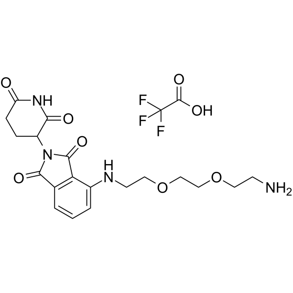 Thalidomide-PEG2-C2-NH2 TFA(Synonyms: Thalidomide-NH-PEG2-C2-NH2 TFA)