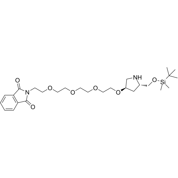 Phthalimide-PEG4-PDM-OTBS Chemical Structure Phthalimide-PEG4-PDM-OTBS