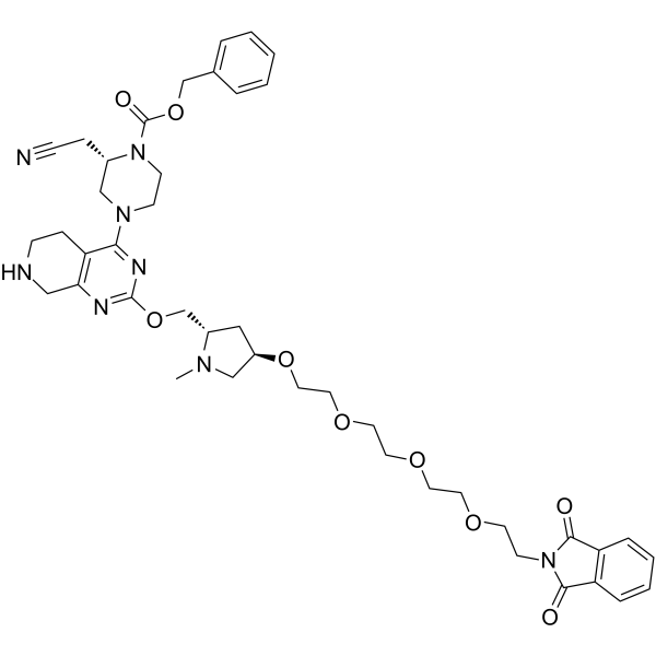 K-Ras ligand-Linker Conjugate 1 Chemical Structure K-Ras ligand-Linker Conjugate 1