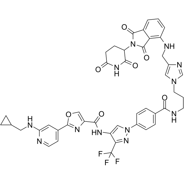 PROTAC IRAK4 degrader-1 Chemical Structure PROTAC IRAK4 degrader-1