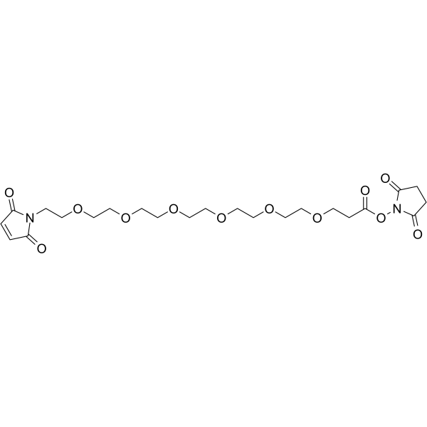 Mal-PEG6-NHS ester Chemical Structure Mal-PEG6-NHS ester