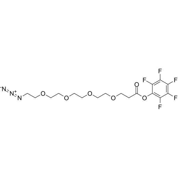 N3-PEG4-C2-Pfp ester Chemical Structure N3-PEG4-C2-Pfp ester