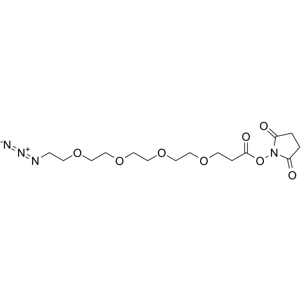 N3-PEG4-C2-NHS ester Chemical Structure N3-PEG4-C2-NHS ester
