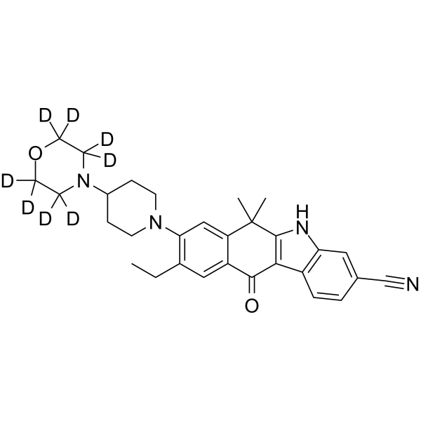 Alectinib-d8 Chemical Structure Alectinib-d8(Synonyms: CH5424802-d8; RO5424802-d8; AF802-d8)
