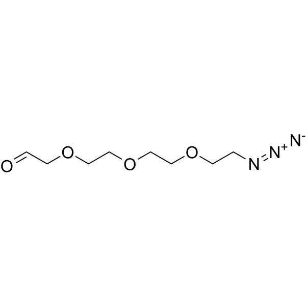 Ald-CH2-PEG3-azide Chemical Structure Ald-CH2-PEG3-azide