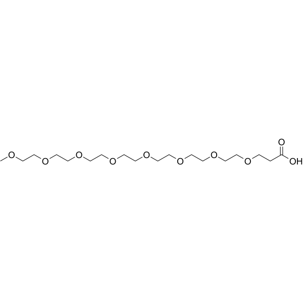 m-PEG7-CH2CH2COOH Chemical Structure m-PEG7-CH2CH2COOH