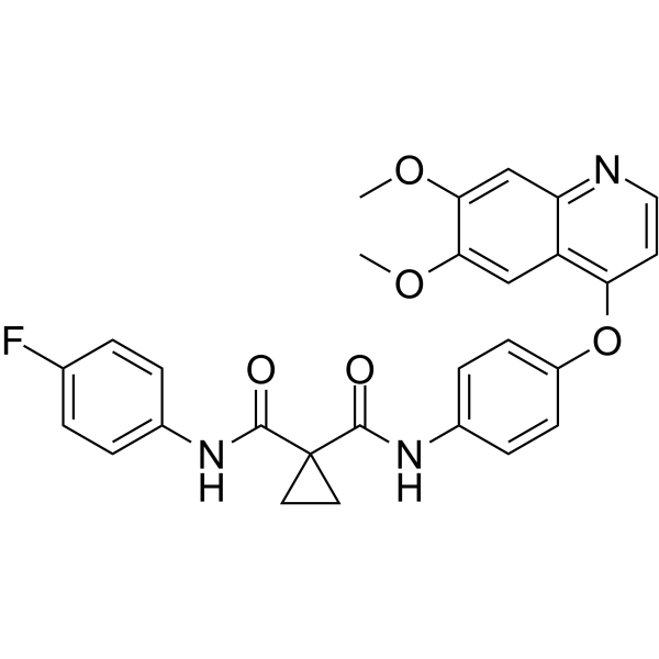 Cabozantinib(Synonyms: 卡博替尼; XL184;  BMS-907351)