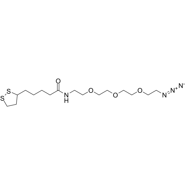 Lipoamido-PEG4-azide Chemical Structure Lipoamido-PEG4-azide