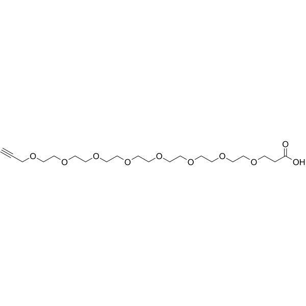 Propargyl-PEG8-acid Chemical Structure Propargyl-PEG8-acid