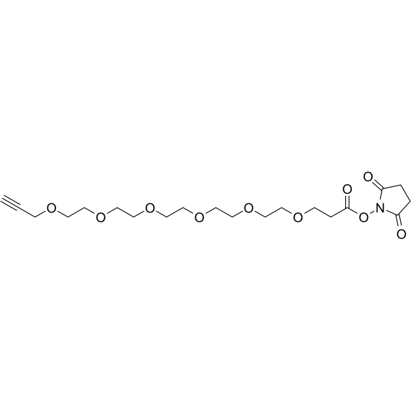 Propargyl-PEG6-NHS ester Chemical Structure Propargyl-PEG6-NHS ester