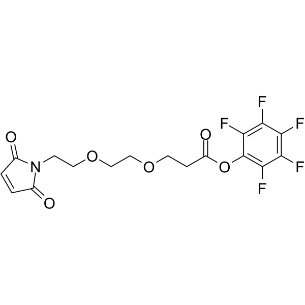 Mal-PEG2-PFP ester Chemical Structure Mal-PEG2-PFP ester