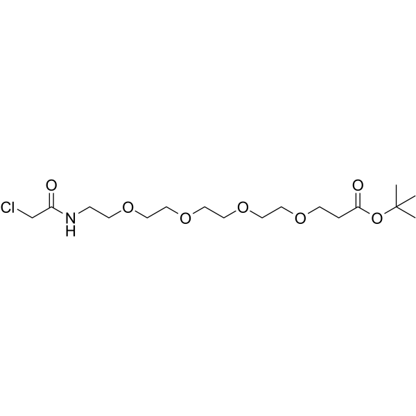 Chloroacetamido-PEG4-C2-Boc Chemical Structure Chloroacetamido-PEG4-C2-Boc