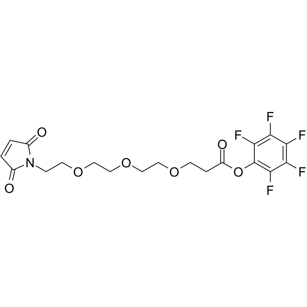 Mal-PEG3-PFP ester Chemical Structure Mal-PEG3-PFP ester