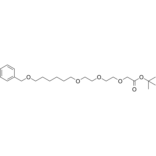 Boc-C1-PEG3-C4-OBn Chemical Structure Boc-C1-PEG3-C4-OBn