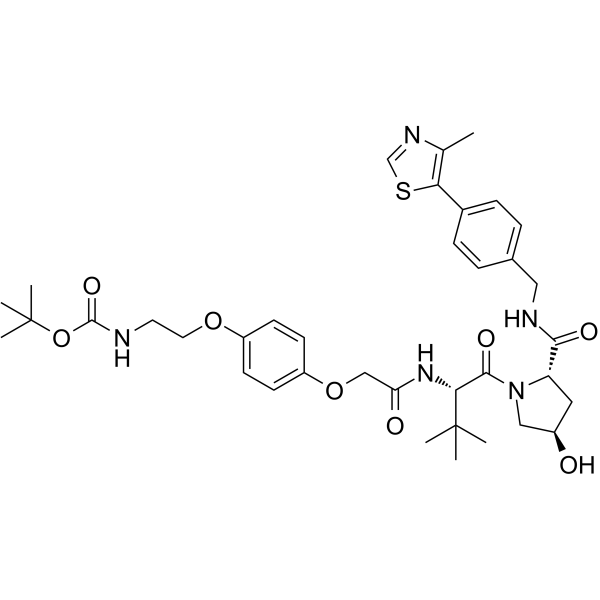 (S,R,S)-AHPC-O-Ph-PEG1-NH-Boc(Synonyms: VH032-O-Ph-PEG1-NH-Boc)