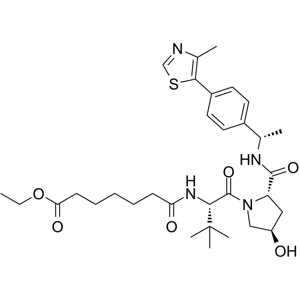 (S,R,S)-AHPC-Me-C7 ester Chemical Structure (S,R,S)-AHPC-Me-C7 ester