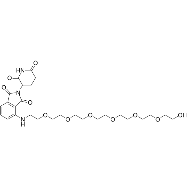 Thalidomide-NH-PEG7 Chemical Structure Thalidomide-NH-PEG7