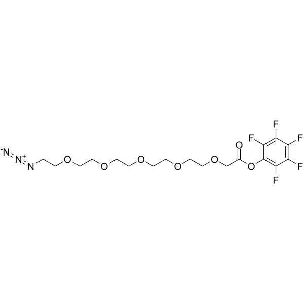 Azido-PEG5-CH2CO2-PFP Chemical Structure Azido-PEG5-CH2CO2-PFP