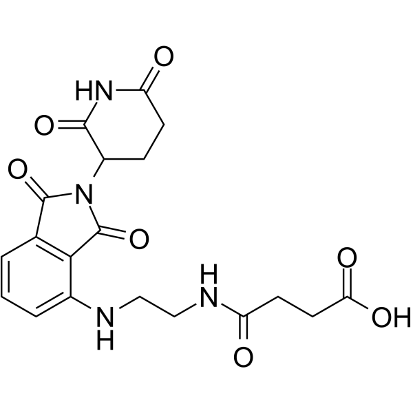 Thalidomide-C2-amido-C2-COOH Chemical Structure Thalidomide-C2-amido-C2-COOH