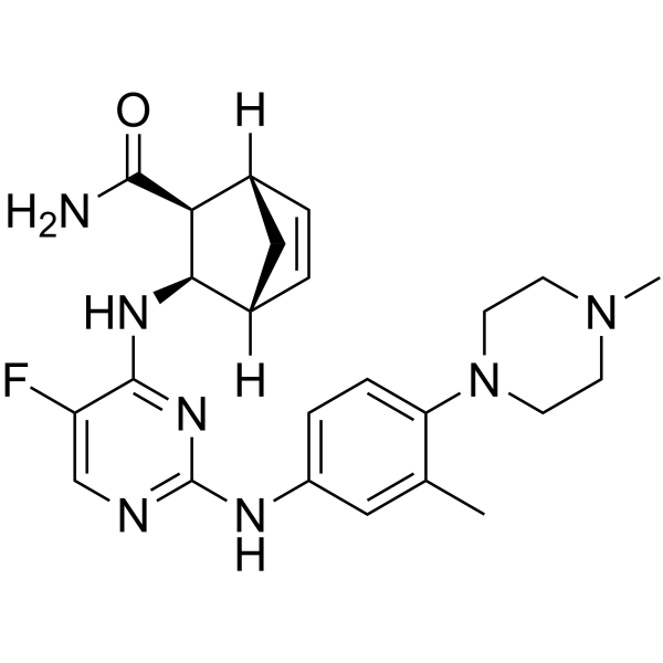 Cenisertib Chemical Structure Cenisertib(Synonyms: AS-703569; R-763)