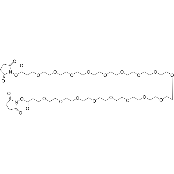 Bis-PEG17-NHS ester Chemical Structure Bis-PEG17-NHS ester