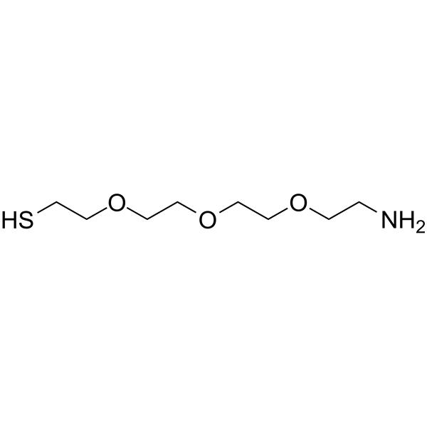 HS-PEG3-CH2CH2NH2 Chemical Structure HS-PEG3-CH2CH2NH2(Synonyms: Thiol-PEG3-amine)