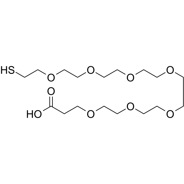 HS-PEG7-CH2CH2COOH Chemical Structure HS-PEG7-CH2CH2COOH(Synonyms: Thiol-PEG7-propionic acid)