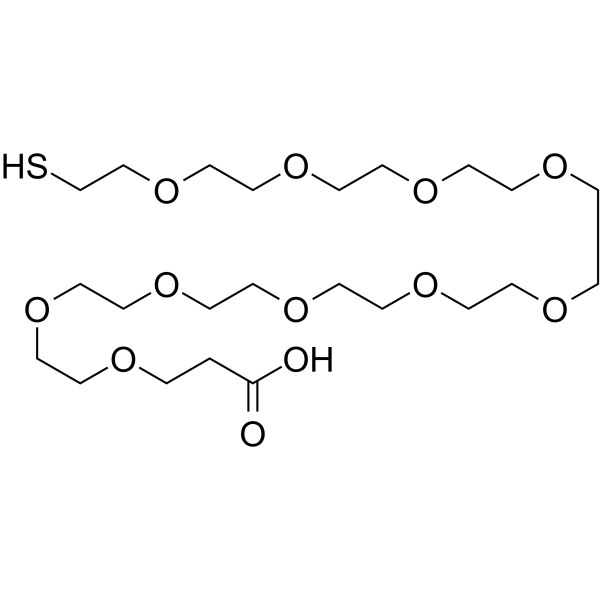 HS-PEG10-CH2CH2COOH(Synonyms: Thiol-PEG10-propionic acid)