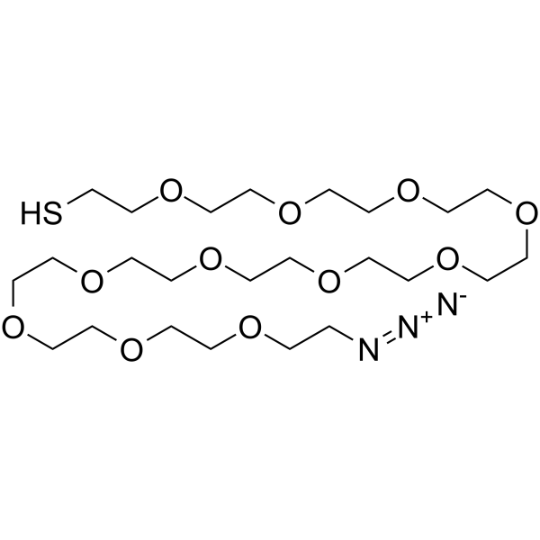 HS-PEG11-CH2CH2N3 Chemical Structure HS-PEG11-CH2CH2N3