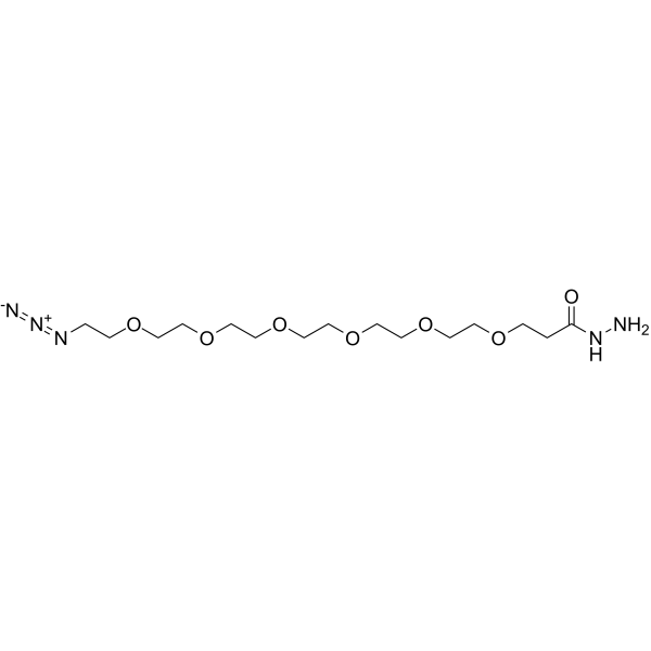 N3-PEG6-Propanehydrazide Chemical Structure N3-PEG6-Propanehydrazide