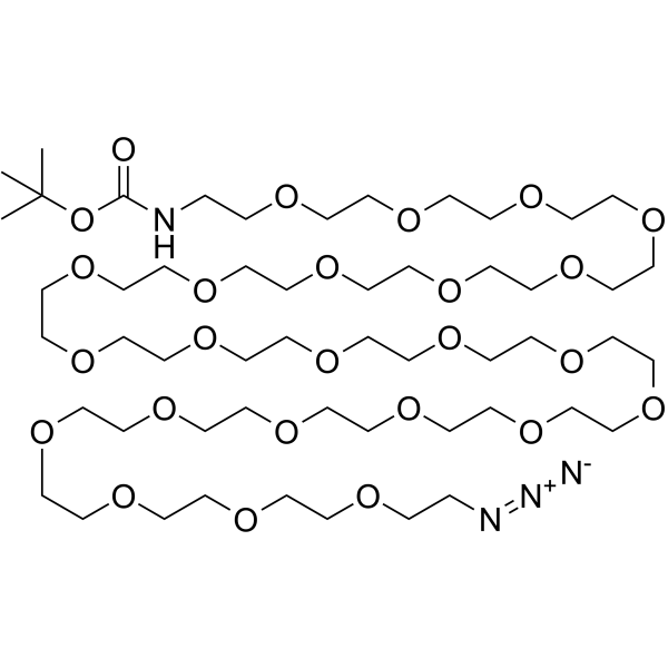 Boc-NH-PEG23-CH2CH2N3 Chemical Structure Boc-NH-PEG23-CH2CH2N3