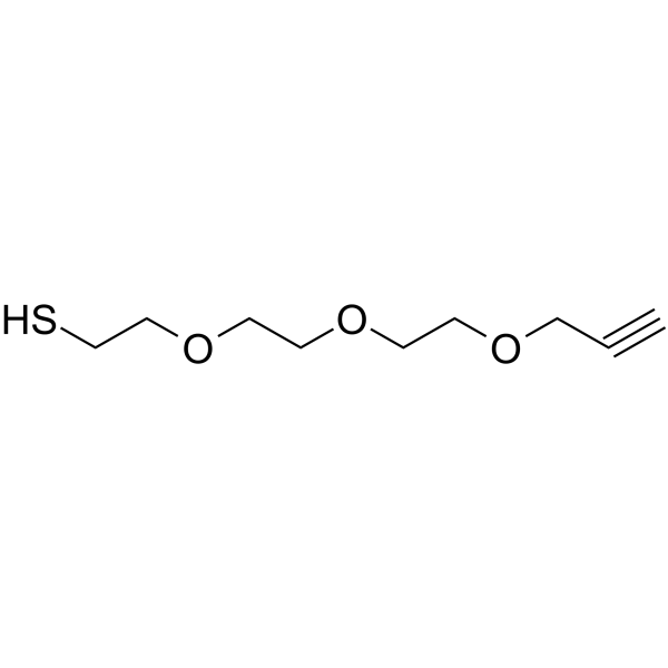 Propargyl-PEG3-SH Chemical Structure Propargyl-PEG3-SH