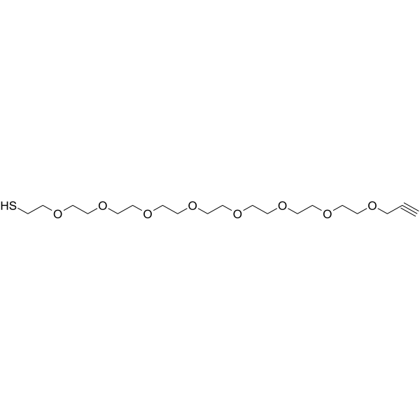 Propargyl-PEG8-SH Chemical Structure Propargyl-PEG8-SH