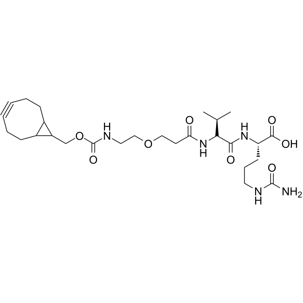BCN-PEG1-Val-Cit-OH Chemical Structure BCN-PEG1-Val-Cit-OH
