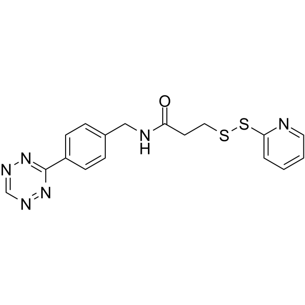 Tetrazine-Ph-OPSS Chemical Structure Tetrazine-Ph-OPSS