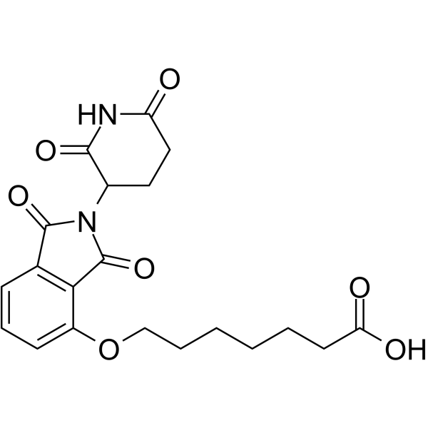 Thalidomide-O-C6-COOH Chemical Structure Thalidomide-O-C6-COOH