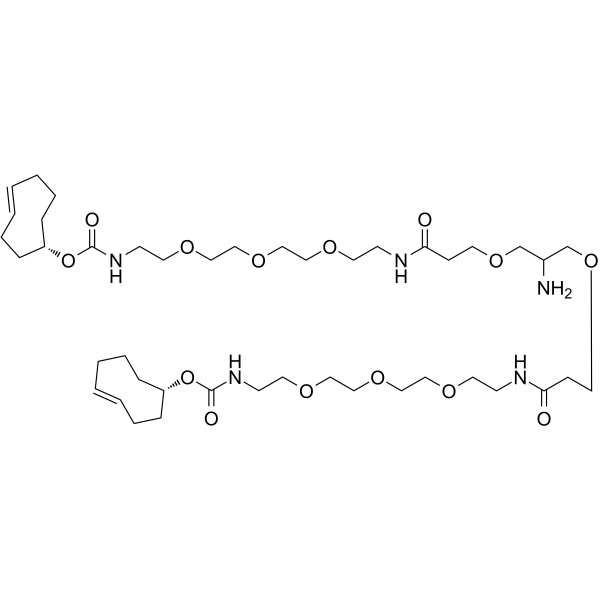 Amino-bis-PEG3-TCO Chemical Structure Amino-bis-PEG3-TCO