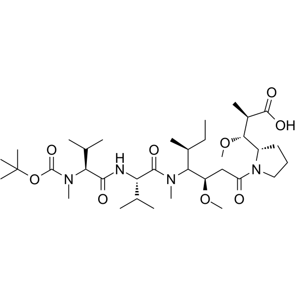 Boc-NMe-Val-Val-Dil-Dap-OH Chemical Structure Boc-NMe-Val-Val-Dil-Dap-OH