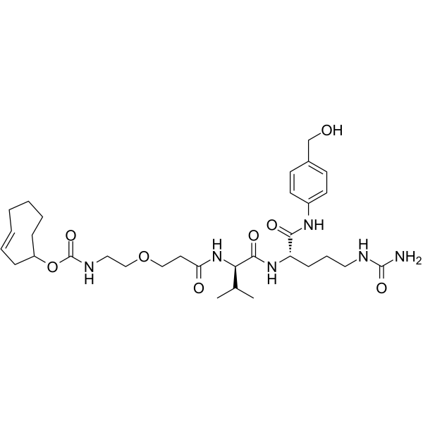 TCO-PEG1-Val-Cit-PABC-OH Chemical Structure TCO-PEG1-Val-Cit-PABC-OH