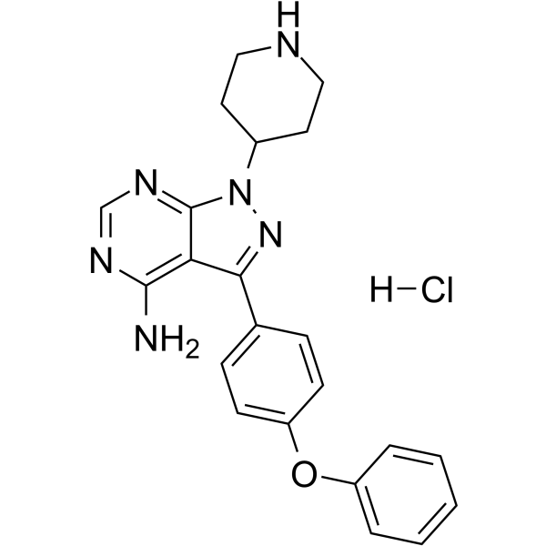 N-piperidine Ibrutinib hydrochloride Chemical Structure N-piperidine Ibrutinib hydrochloride
